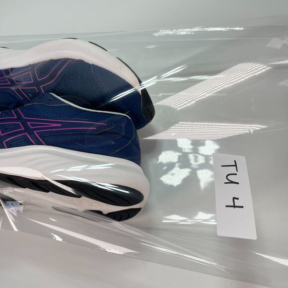 ASICS Contend 9 GS Navy Blue Running Shoes Lightweight 1014A337 Youth Size 3 - Picture 10 of 10